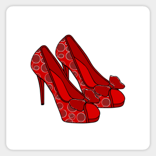 RED Shoes Women Fashion Sticker